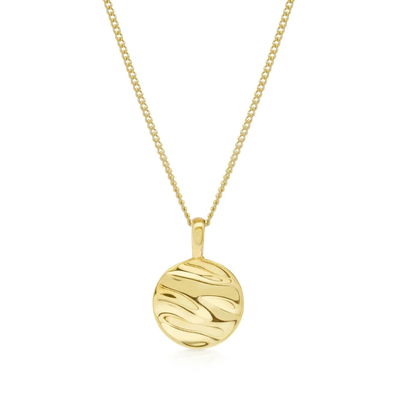 Isla Circle Necklace - Gold