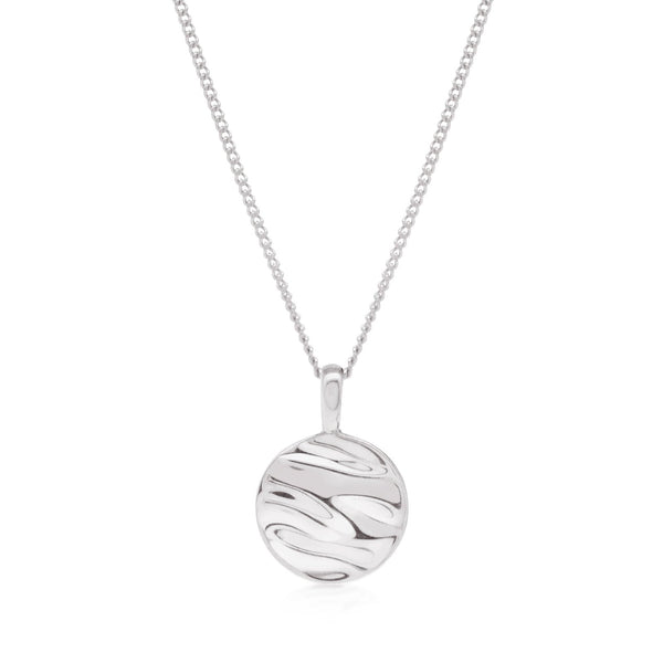 Isla Circle Necklace - Silver