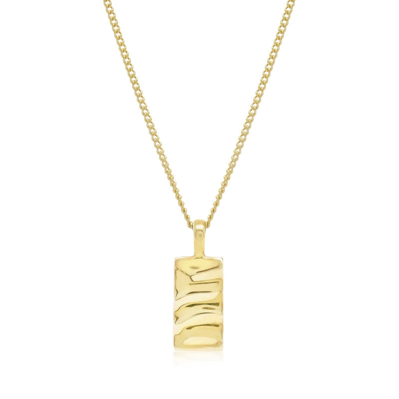 Isla Rectangle Necklace - Gold