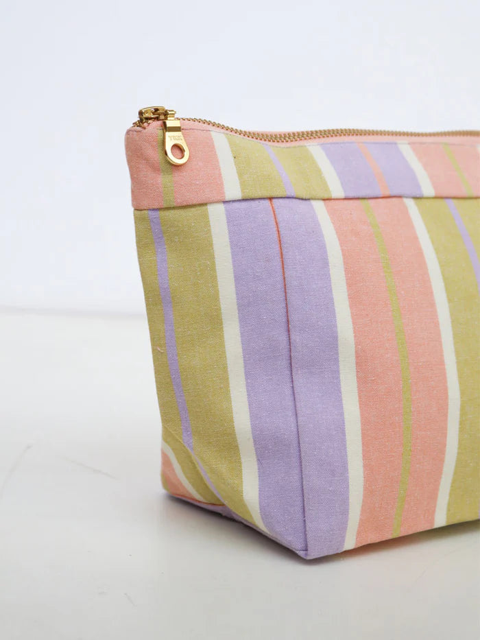 Miami Stripe Cosmetic Case