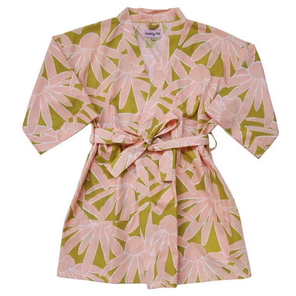 Margarita Short Robe - Peach