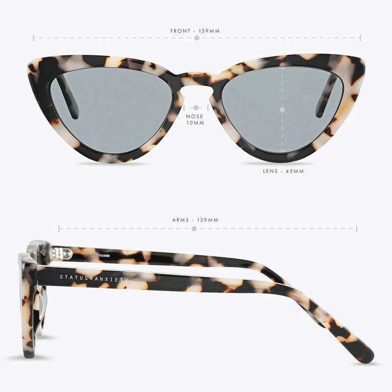 Villain Sunglasses - White Tort